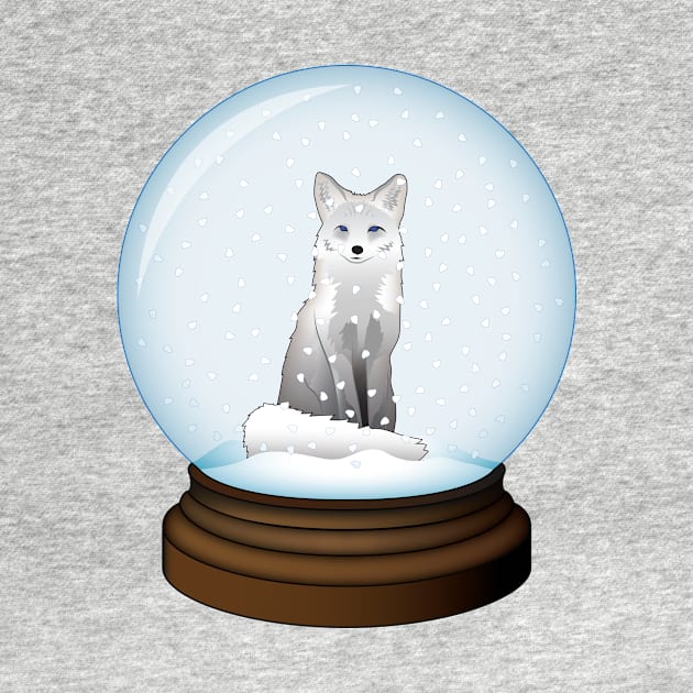 Arctic Fox Globe by RudDesigns